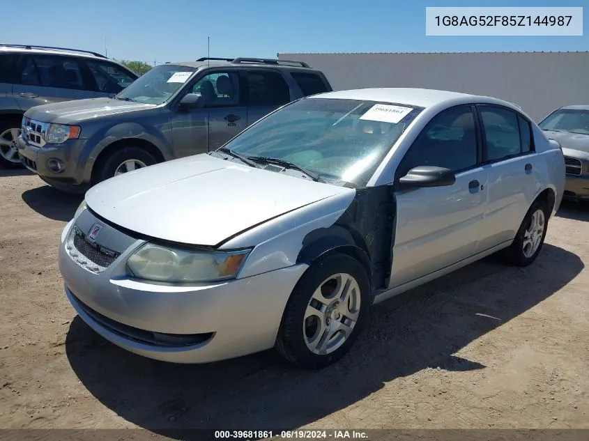 2005 Saturn Ion 1 VIN: 1G8AG52F85Z144987 Lot: 40205267