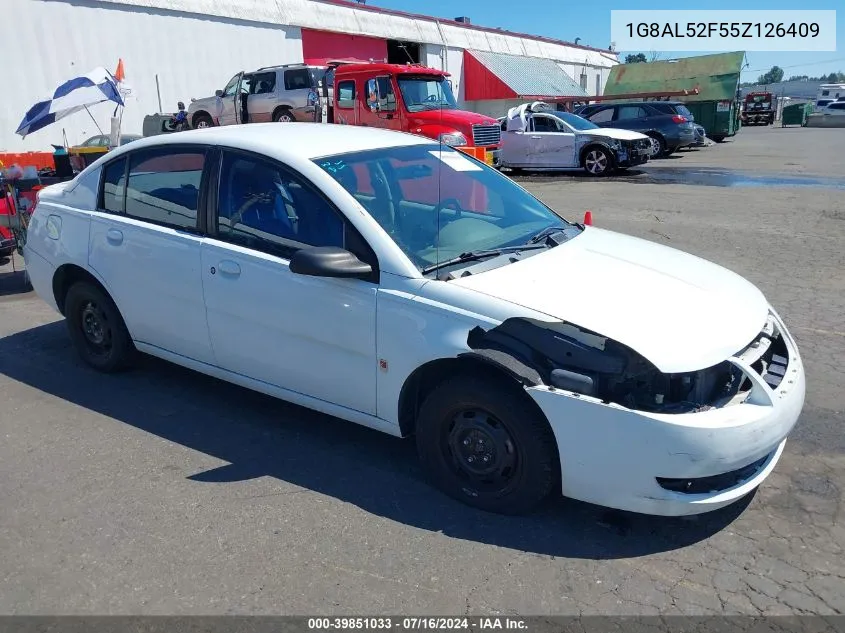 2005 Saturn Ion 3 VIN: 1G8AL52F55Z126409 Lot: 39851033