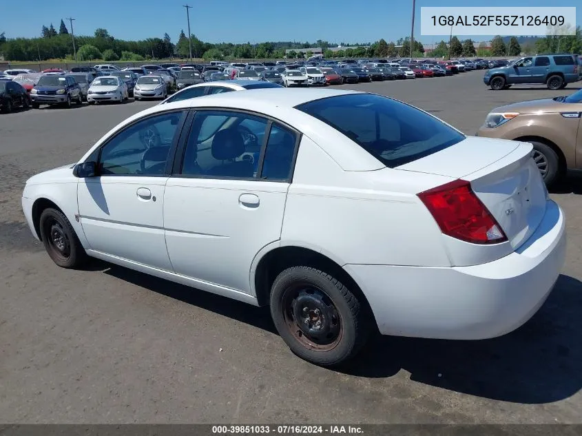 2005 Saturn Ion 3 VIN: 1G8AL52F55Z126409 Lot: 39851033