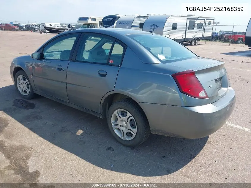 2005 Saturn Ion 2 VIN: 1G8AJ54F25Z168359 Lot: 39994169