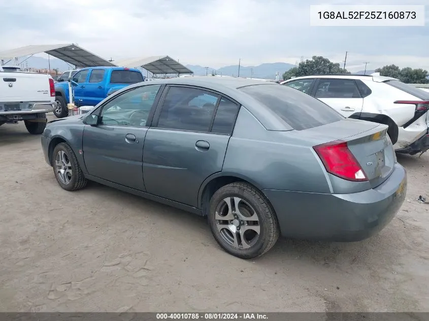 2005 Saturn Ion 3 VIN: 1G8AL52F25Z160873 Lot: 40010785