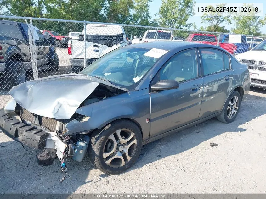 2005 Saturn Ion 3 VIN: 1G8AL52F45Z102618 Lot: 40106172