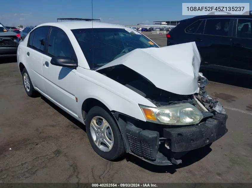 2005 Saturn Ion 1 VIN: 1G8AF52F45Z135237 Lot: 40252554