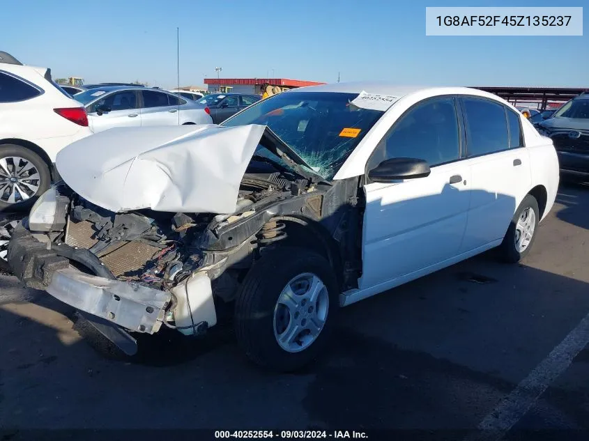 2005 Saturn Ion 1 VIN: 1G8AF52F45Z135237 Lot: 40252554