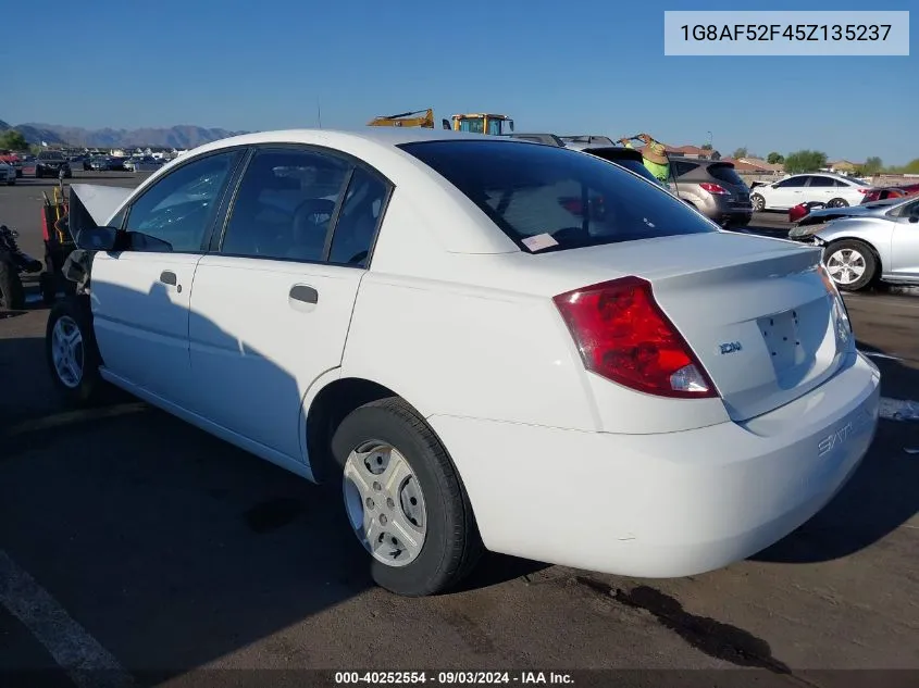 2005 Saturn Ion 1 VIN: 1G8AF52F45Z135237 Lot: 40252554