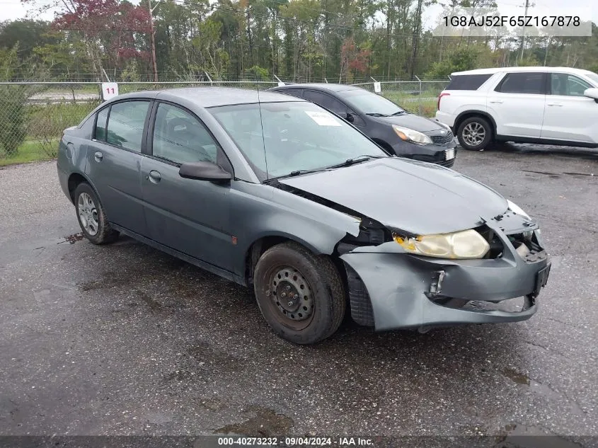 2005 Saturn Ion 2 VIN: 1G8AJ52F65Z167878 Lot: 40273232