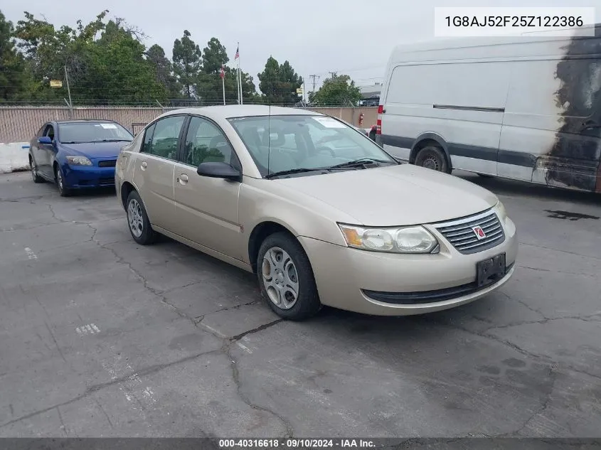 2005 Saturn Ion 2 VIN: 1G8AJ52F25Z122386 Lot: 40316618