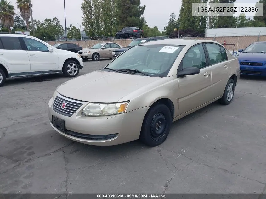 2005 Saturn Ion 2 VIN: 1G8AJ52F25Z122386 Lot: 40316618