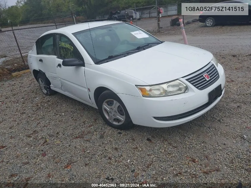 2005 Saturn Ion 1 VIN: 1G8AG52F75Z141515 Lot: 40452963