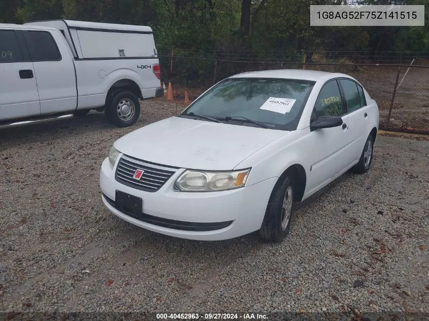 2005 Saturn Ion 1 VIN: 1G8AG52F75Z141515 Lot: 40452963