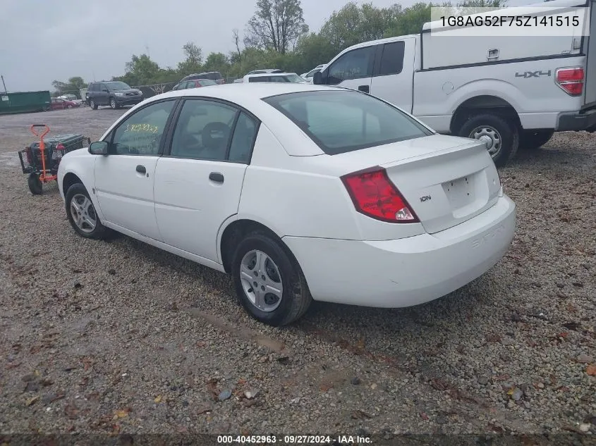 2005 Saturn Ion 1 VIN: 1G8AG52F75Z141515 Lot: 40452963