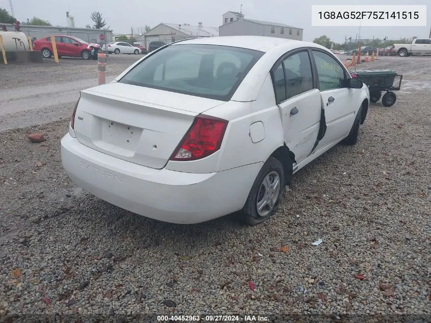 2005 Saturn Ion 1 VIN: 1G8AG52F75Z141515 Lot: 40452963