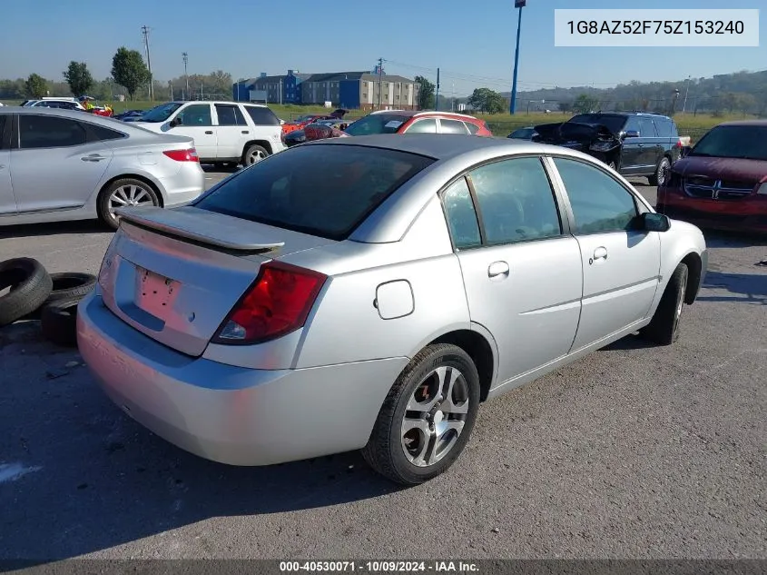 2005 Saturn Ion 2 VIN: 1G8AZ52F75Z153240 Lot: 40530071