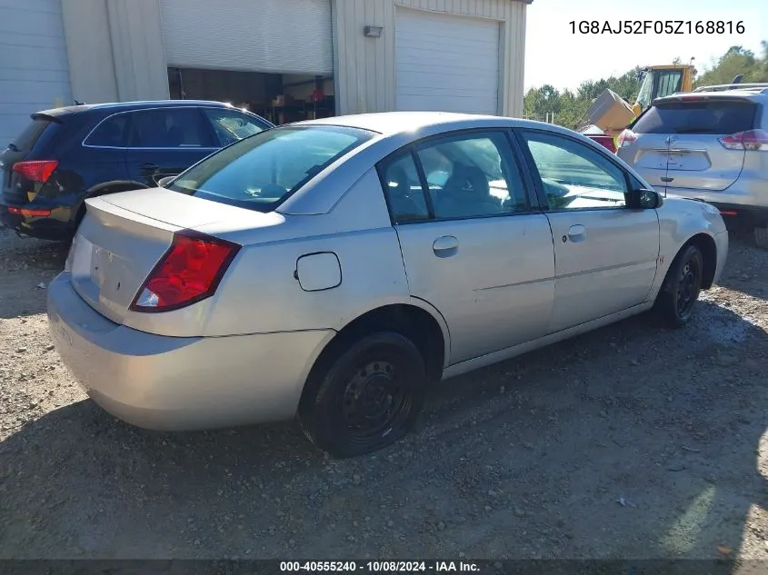 2005 Saturn Ion 2 VIN: 1G8AJ52F05Z168816 Lot: 40555240