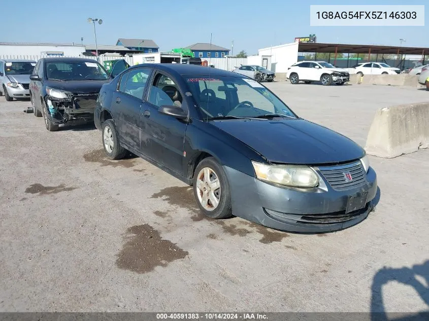 2005 Saturn Ion 1 VIN: 1G8AG54FX5Z146303 Lot: 40591383