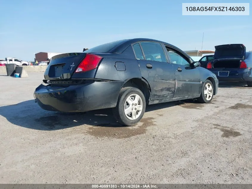 2005 Saturn Ion 1 VIN: 1G8AG54FX5Z146303 Lot: 40591383