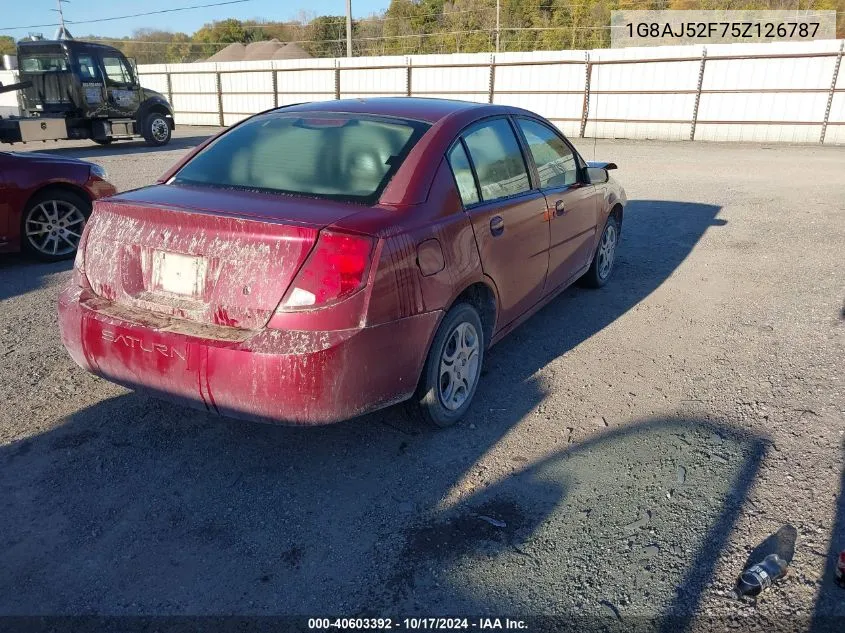 2005 Saturn Ion 2 VIN: 1G8AJ52F75Z126787 Lot: 40603392