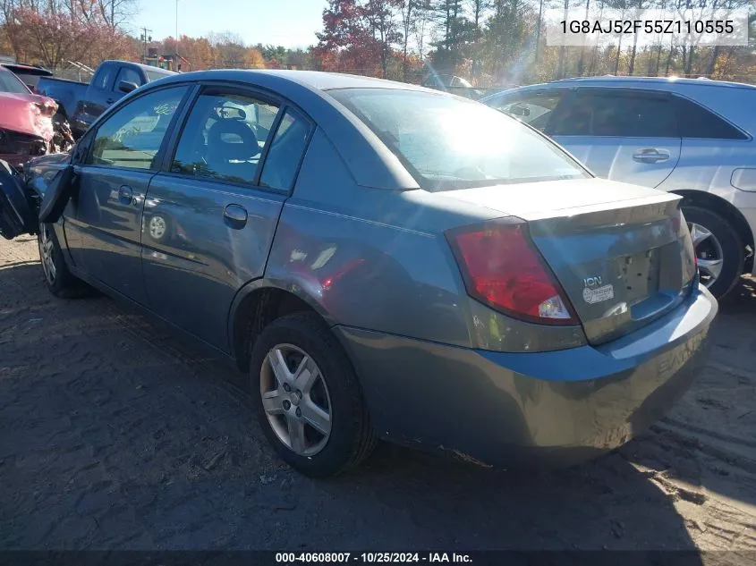 2005 Saturn Ion 2 VIN: 1G8AJ52F55Z110555 Lot: 40608007