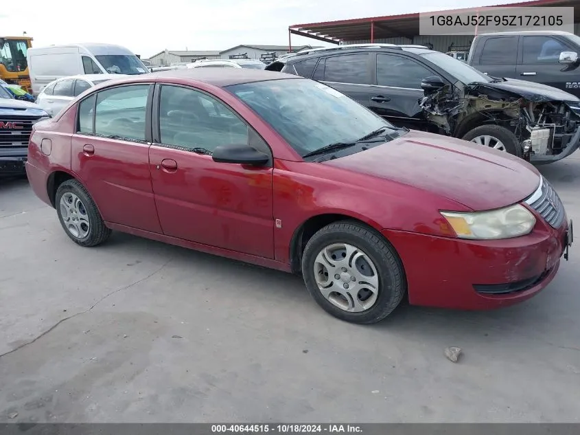 2005 Saturn Ion 2 VIN: 1G8AJ52F95Z172105 Lot: 40644515