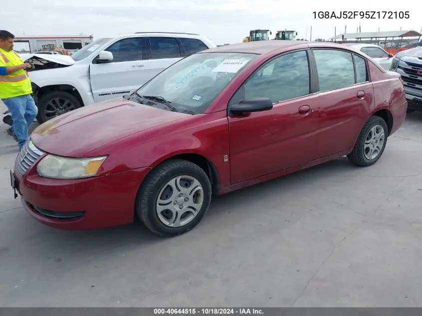 2005 Saturn Ion 2 VIN: 1G8AJ52F95Z172105 Lot: 40644515