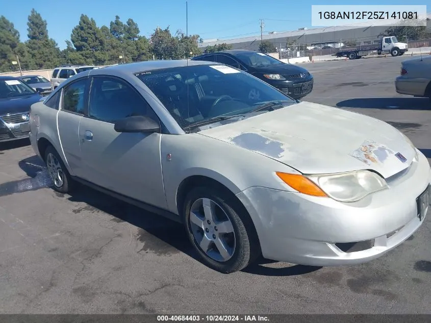 2005 Saturn Ion 2 VIN: 1G8AN12F25Z141081 Lot: 40684403