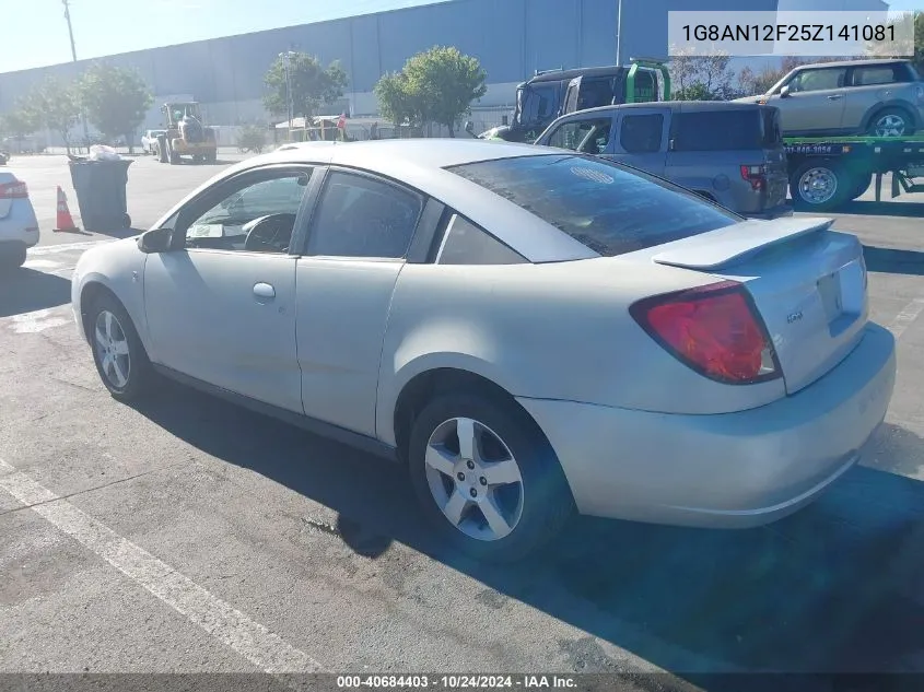 2005 Saturn Ion 2 VIN: 1G8AN12F25Z141081 Lot: 40684403