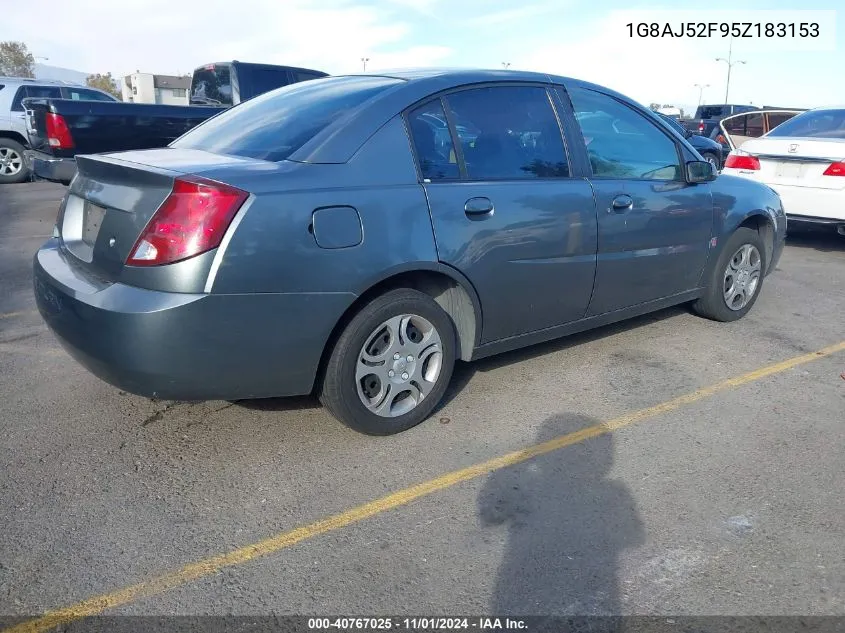 2005 Saturn Ion 2 VIN: 1G8AJ52F95Z183153 Lot: 40767025