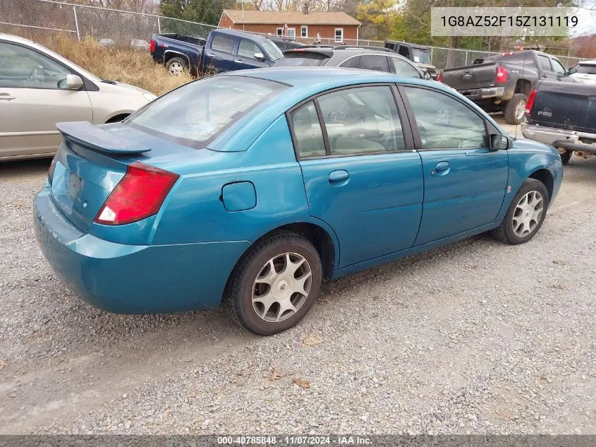 2005 Saturn Ion 2 VIN: 1G8AZ52F15Z131119 Lot: 40785848