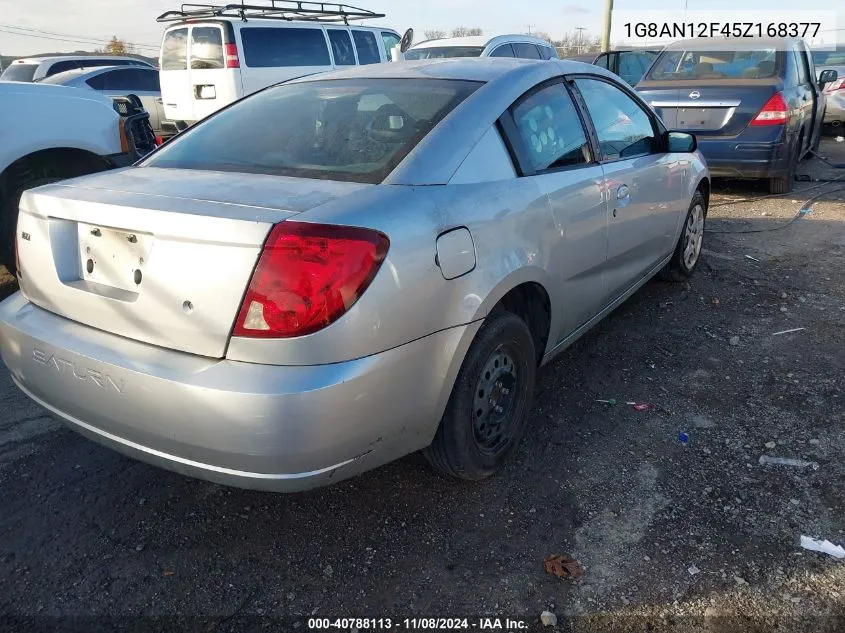 2005 Saturn Ion 2 VIN: 1G8AN12F45Z168377 Lot: 40788113