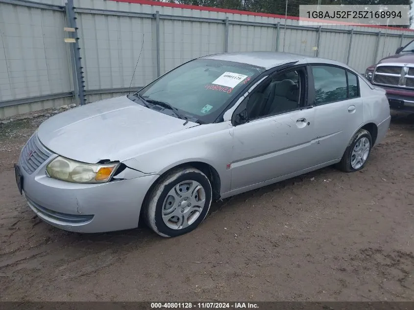 2005 Saturn Ion 2 VIN: 1G8AJ52F25Z168994 Lot: 40801128