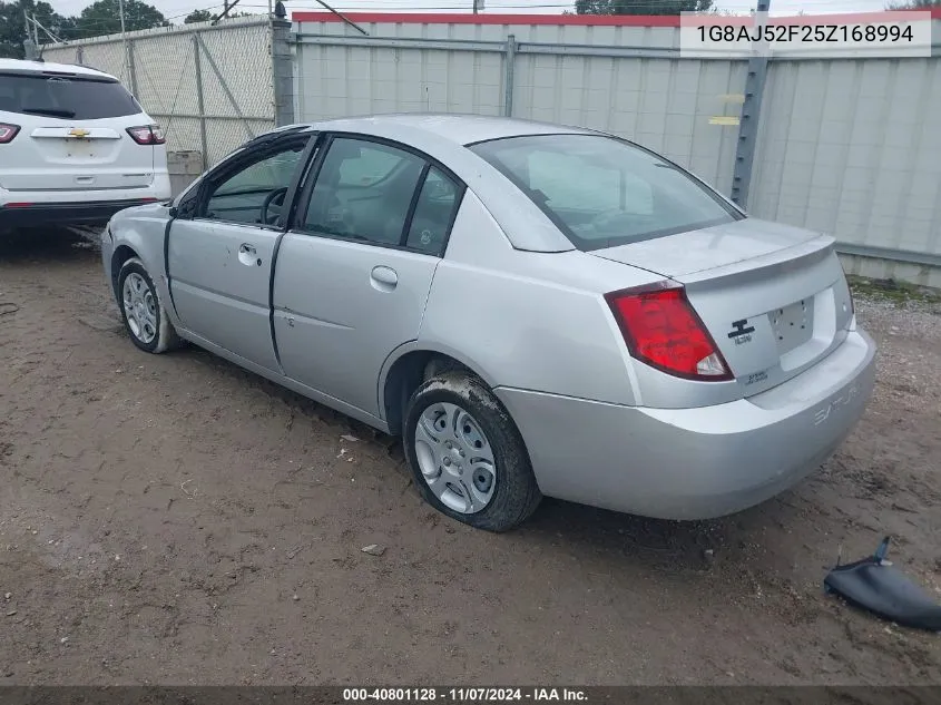 2005 Saturn Ion 2 VIN: 1G8AJ52F25Z168994 Lot: 40801128