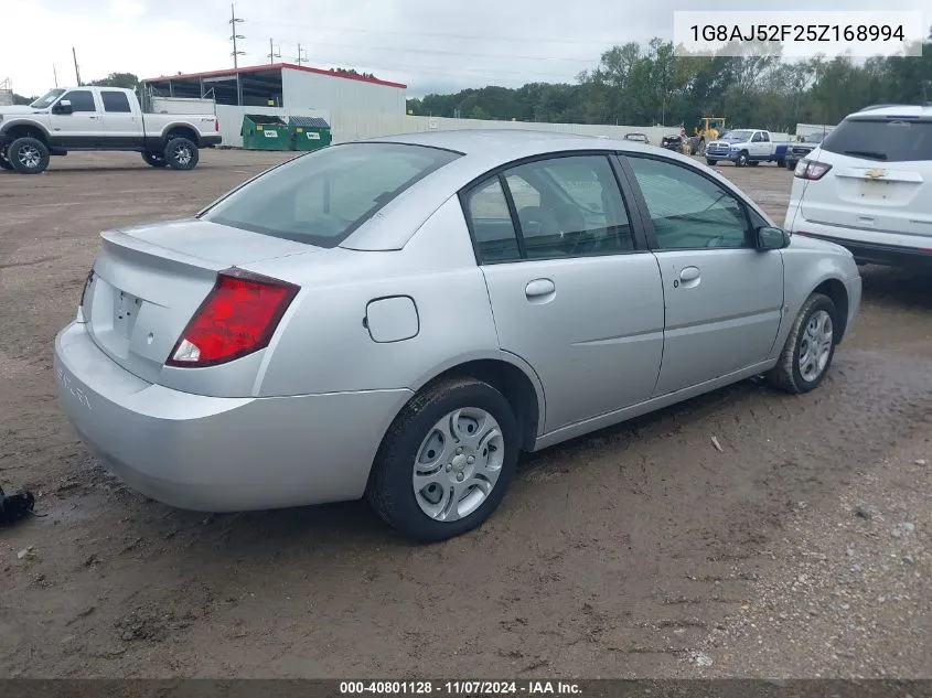 2005 Saturn Ion 2 VIN: 1G8AJ52F25Z168994 Lot: 40801128