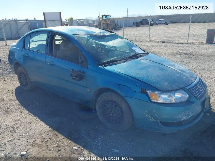 2005 Saturn Ion 2 VIN: 1G8AJ52F85Z152928 Lot: 40855610