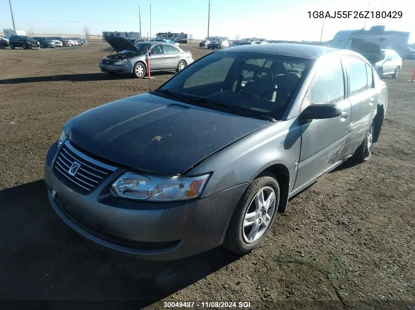 2006 Saturn Ion Level 2 VIN: 1G8AJ55F26Z180429 Lot: 30049487