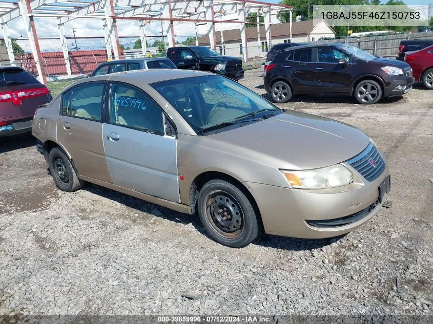 2006 Saturn Ion 2 VIN: 1G8AJ55F46Z150753 Lot: 39859996