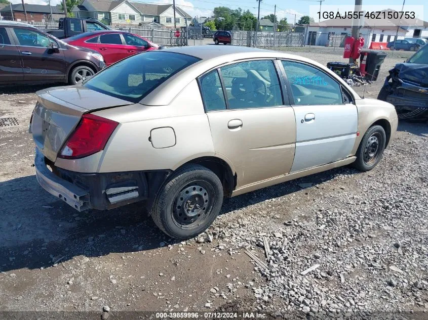 2006 Saturn Ion 2 VIN: 1G8AJ55F46Z150753 Lot: 39859996