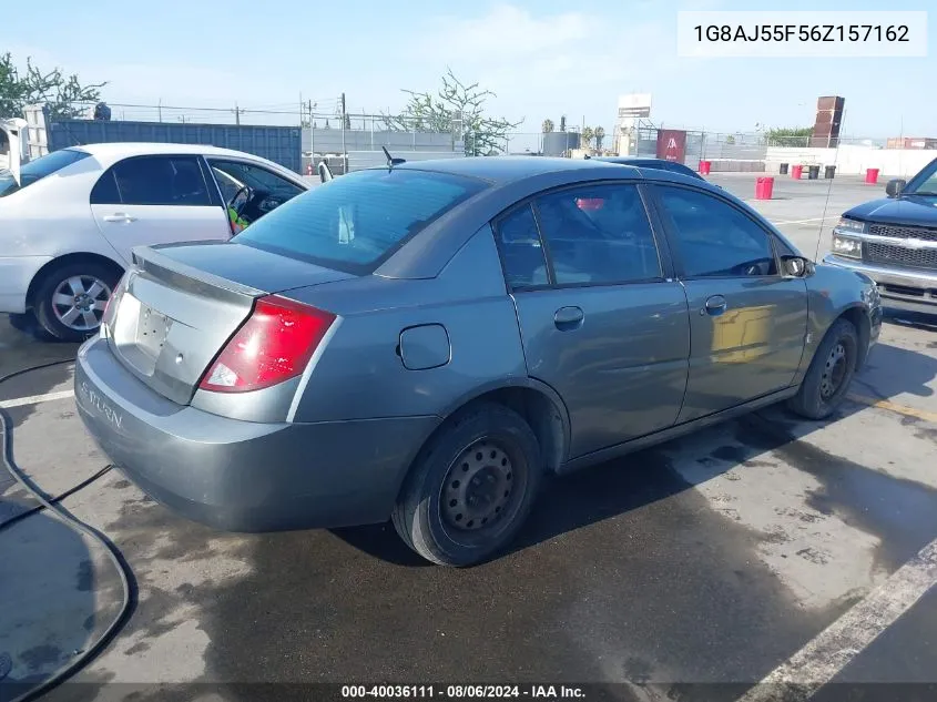 2006 Saturn Ion 2 VIN: 1G8AJ55F56Z157162 Lot: 40036111