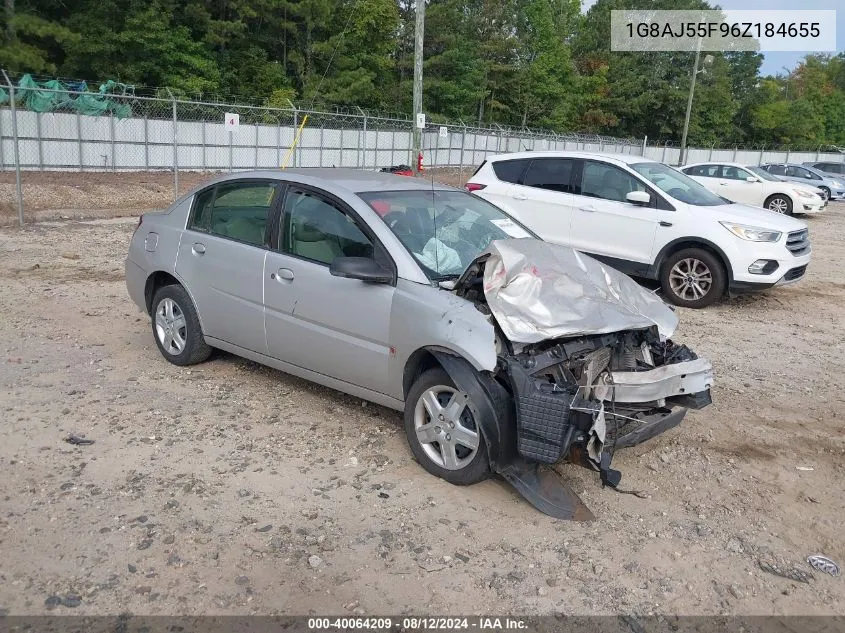 2006 Saturn Ion 2 VIN: 1G8AJ55F96Z184655 Lot: 40064209