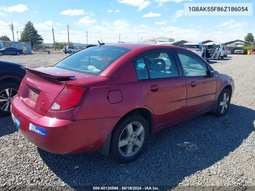 2006 Saturn Ion 3 VIN: 1G8AK55F86Z186054 Lot: 40130599