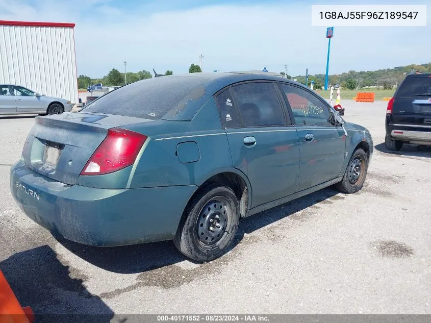 1G8AJ55F96Z189547 2006 Saturn Ion 2