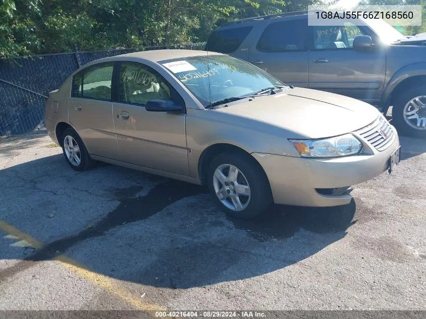 2006 Saturn Ion 2 VIN: 1G8AJ55F66Z168560 Lot: 40216404