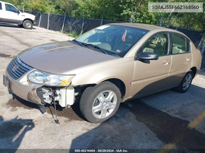 2006 Saturn Ion 2 VIN: 1G8AJ55F66Z168560 Lot: 40216404