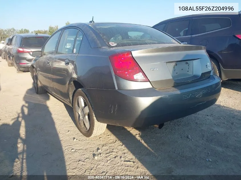 2006 Saturn Ion 3 VIN: 1G8AL55F26Z204996 Lot: 40347714