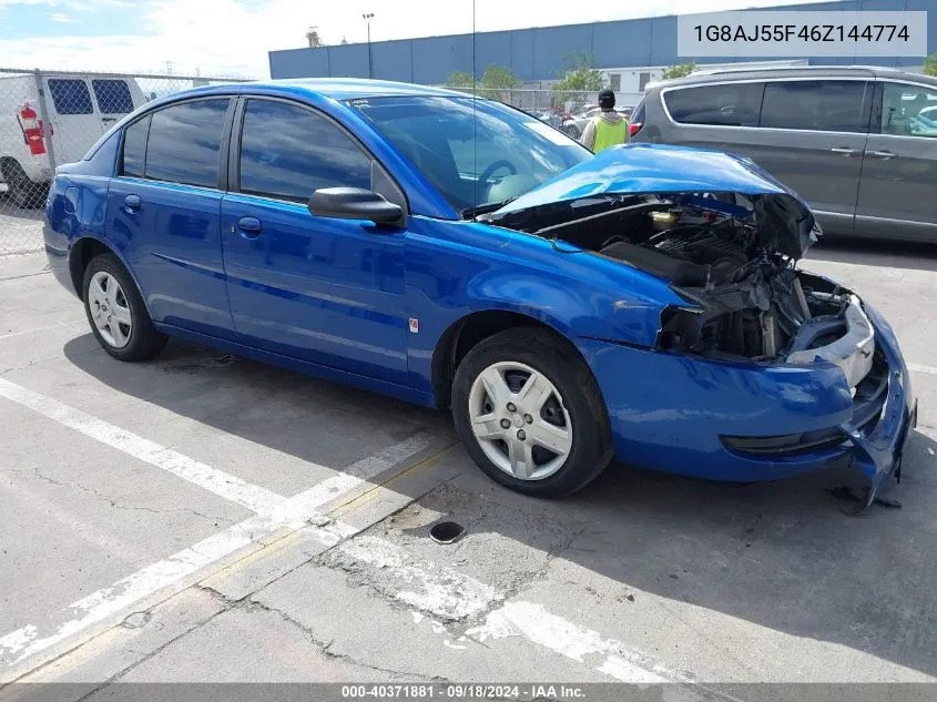 2006 Saturn Ion 2 VIN: 1G8AJ55F46Z144774 Lot: 40371881