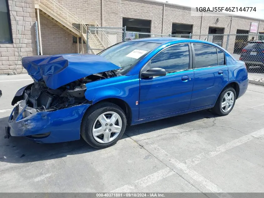 2006 Saturn Ion 2 VIN: 1G8AJ55F46Z144774 Lot: 40371881