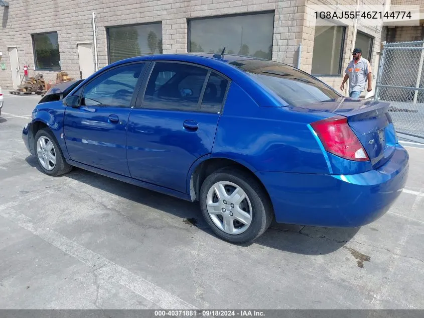 2006 Saturn Ion 2 VIN: 1G8AJ55F46Z144774 Lot: 40371881