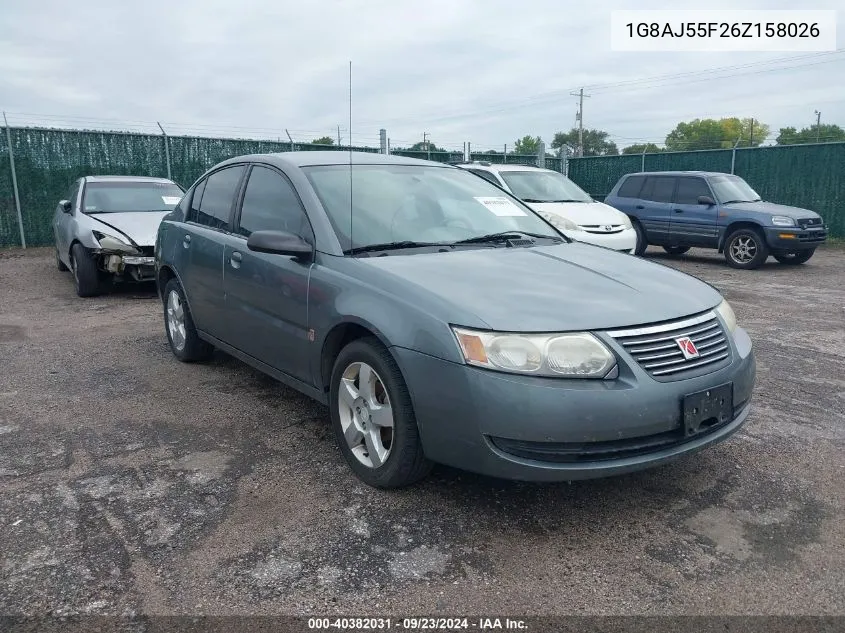 2006 Saturn Ion Level 2 VIN: 1G8AJ55F26Z158026 Lot: 40382031