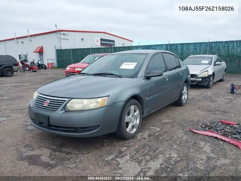 2006 Saturn Ion Level 2 VIN: 1G8AJ55F26Z158026 Lot: 40382031