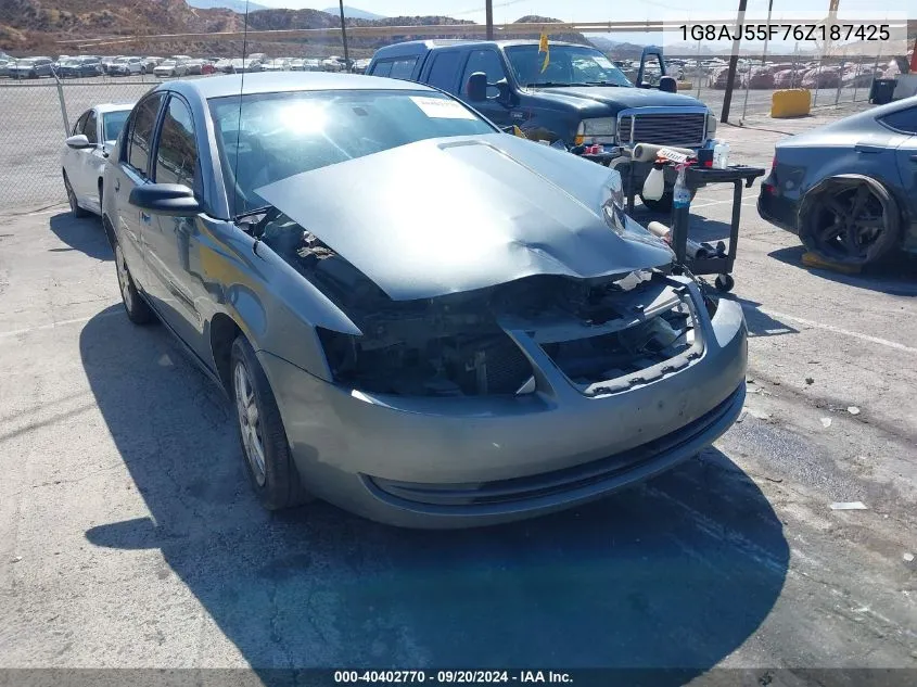 2006 Saturn Ion 2 VIN: 1G8AJ55F76Z187425 Lot: 40402770