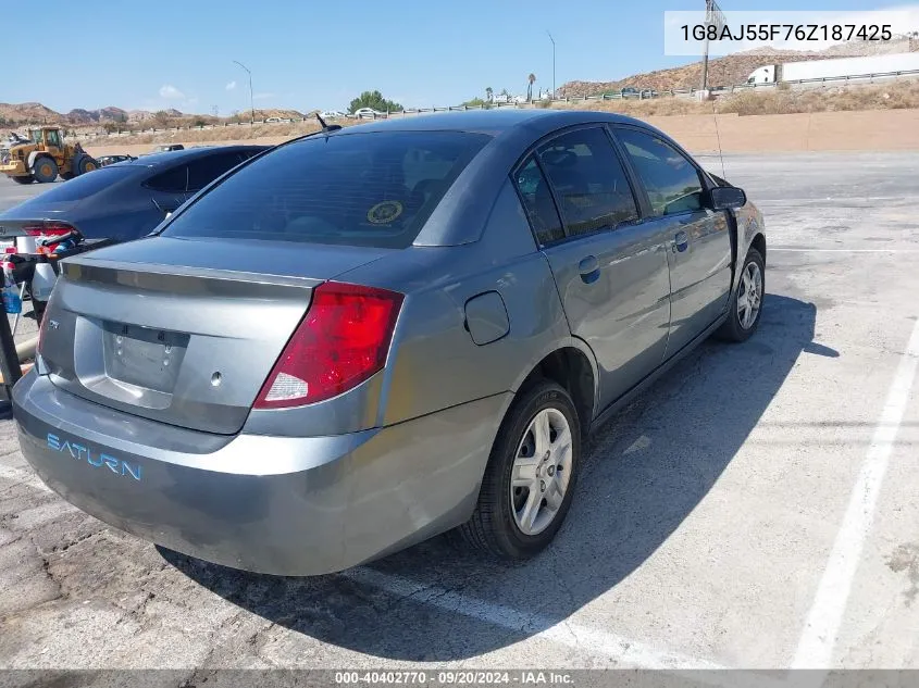 2006 Saturn Ion 2 VIN: 1G8AJ55F76Z187425 Lot: 40402770